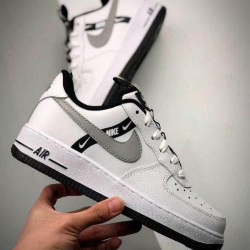 Nike Air Force Branco Cinza Preto