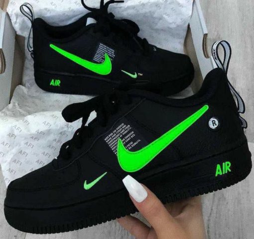 Nike Air Force Tm Preto Verde