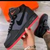 Nike Air Force Bota Preto Cinza