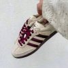 Adidas Samba Beje com Bordeaux
