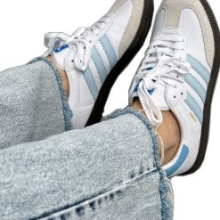 Adidas Samba Branco com Azul