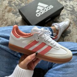 Adidas Samba Branco com Rosa