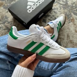 Adidas Samba Branco com Verde