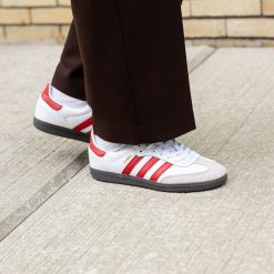 Adidas Samba Branco com Vermelho