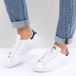 Adidas Stan Smith Branco com Azul Marinho