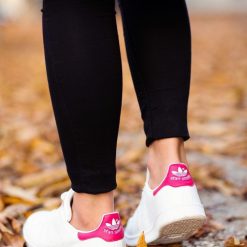 Adidas Stan Smith Branco com Rosa Fuscia