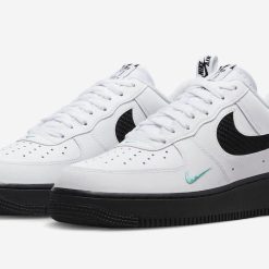 Nike Air Force Branco Preto (Azul)