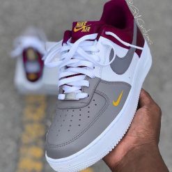 Nike Air Force Cinza Bordeaux