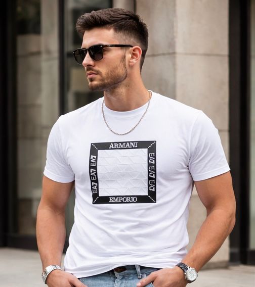 T-SHIRT EMPORIO ARMANI BRANCA T-SHIRT EMPORIO ARMANI BRANCA