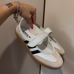 Adidas Samba Velcro Branco Preto