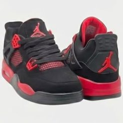Nike Air Jordan 4 Preto com Vermelho