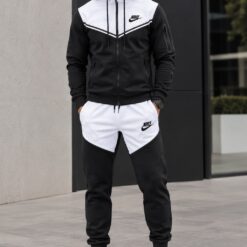 Fato de Treino Nike Preto com Branco