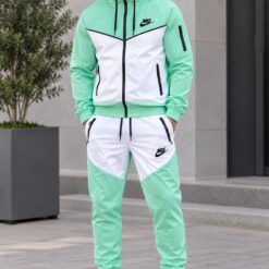 Fato de Treino Nike Verde com Branco